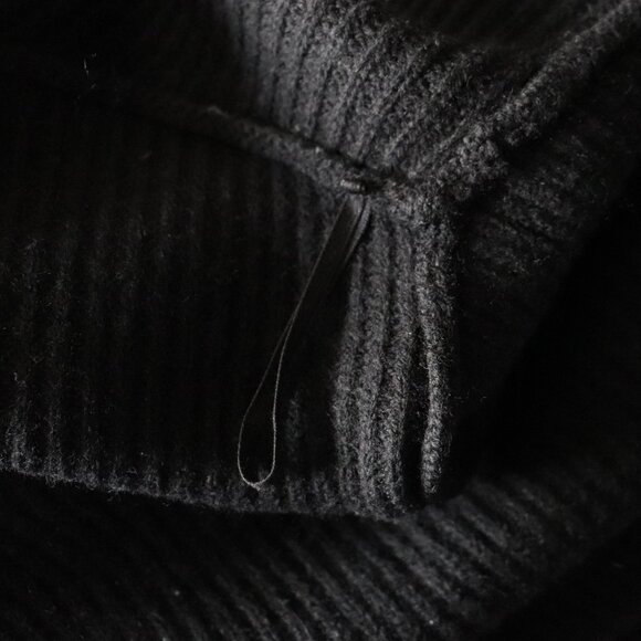 Wilfred Free Women's Black Sz XXS Unwind Ribbed Open Front Merino Wool Cardigan - Picture 9 of 12